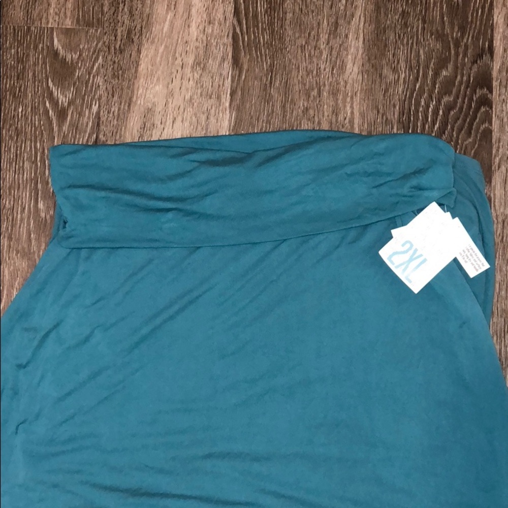 NWT-LuLaRoe Teal Maxi 2-XL
